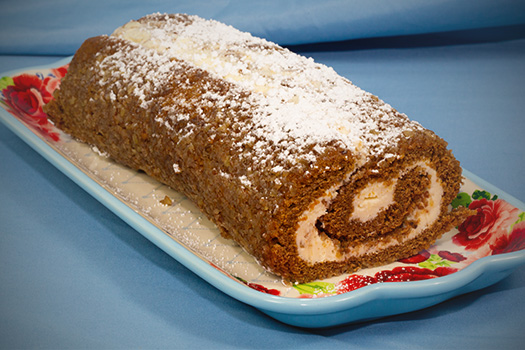 Pumpkin Roll with Cream Cheese Filling