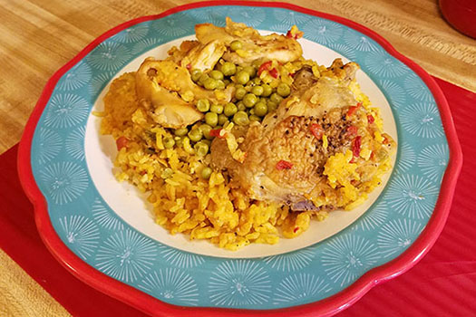 Bring Spanish Flavor to Dinner Tonight with Chicken and Yellow Rice