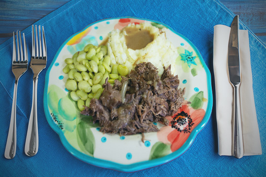 Crockpot Roast & Mashed Potatoes